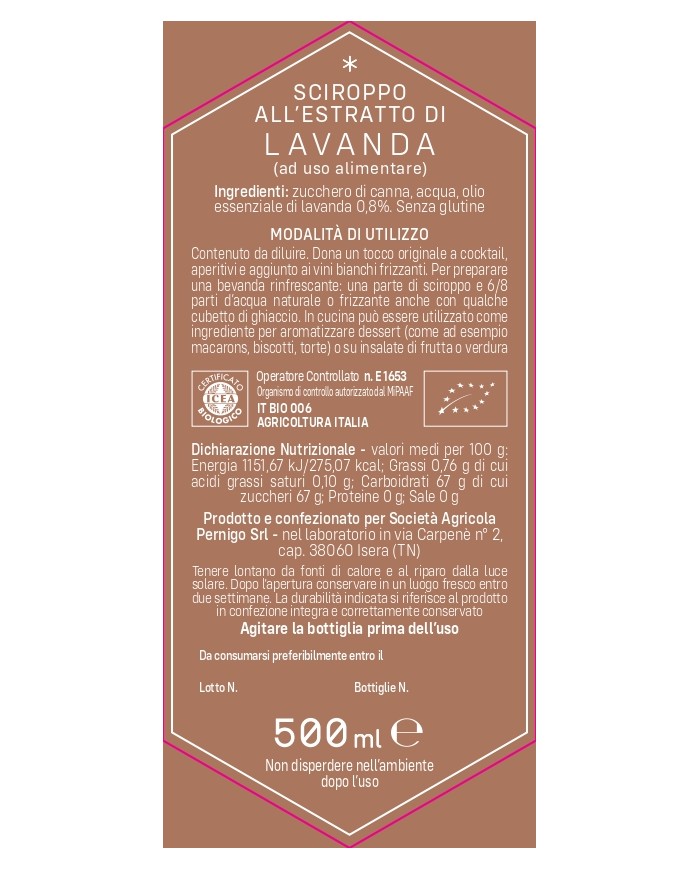 Lavender Extract Syrup - 500ml